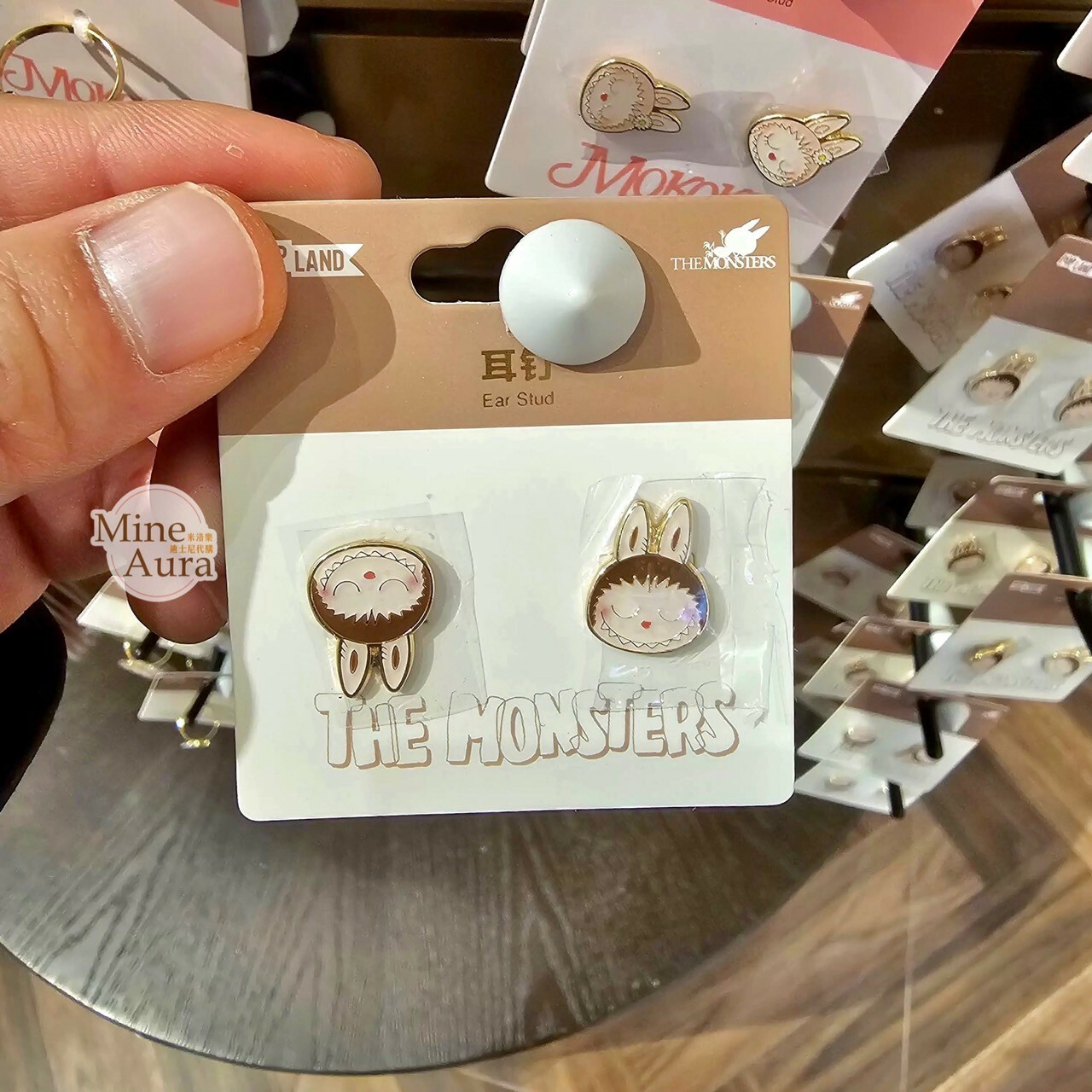 POP MART 泡泡瑪特 拉布布 LABUBU 大頭造型 耳環 戒指 首飾 -泡泡瑪特城市樂園
