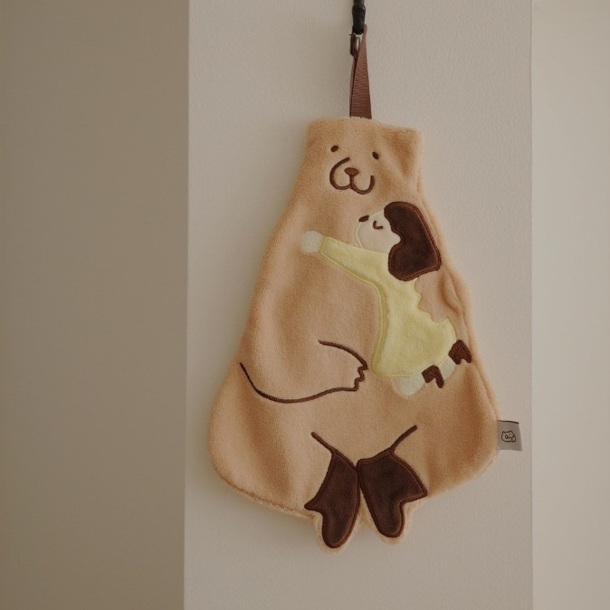 咻熊家 刺繡擦手巾 兩款可選｜咻咻熊