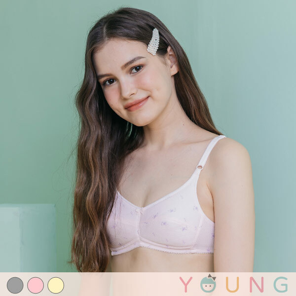 花漾微樂山丘。轉大人透氣少女內衣 A.B罩