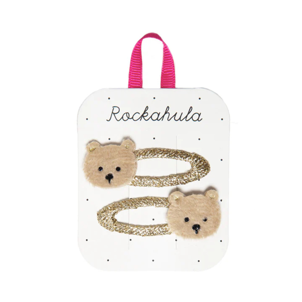 英國Rockahula Kids 髮夾-Teddy Bear