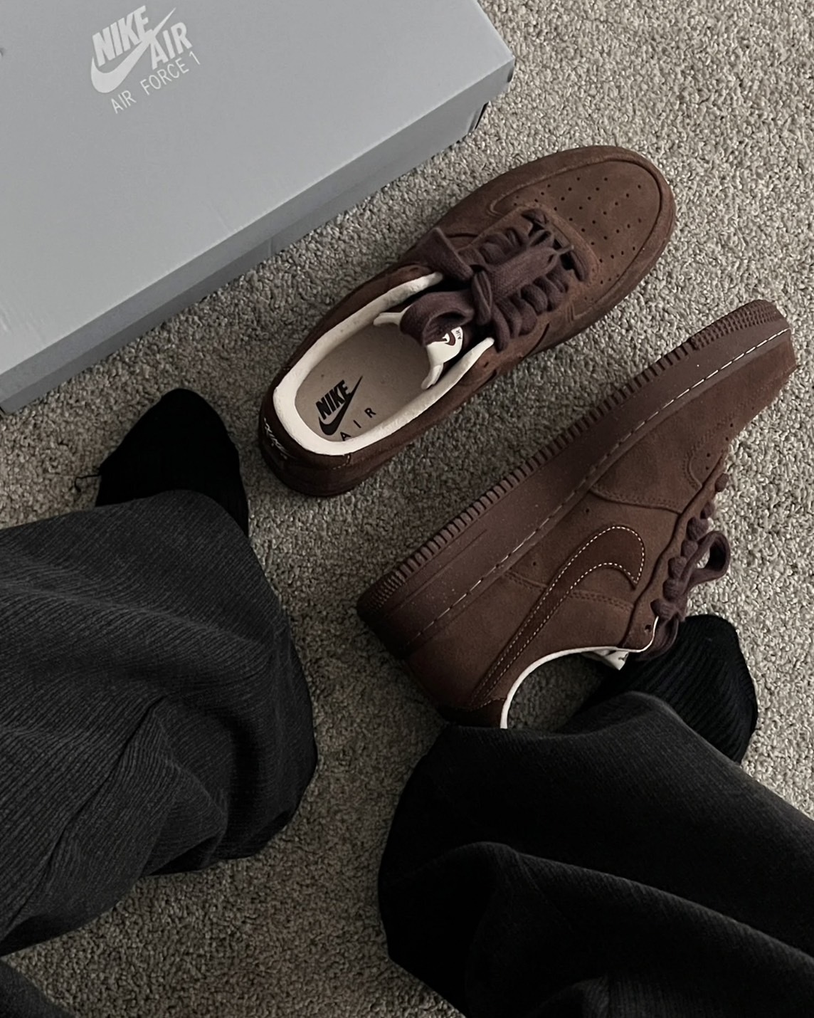 <秋冬必買🤎> NIKE AIR FORCE 1 "CACAO WOW" 摩卡棕