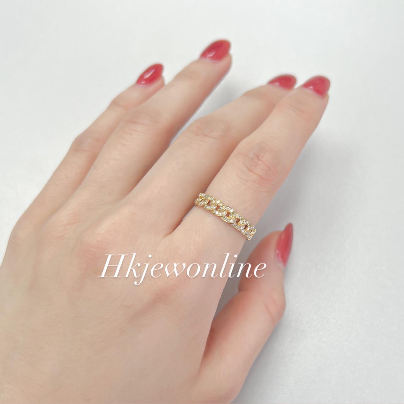 18K Yellow Gold / 14K Rose Diamond Ring