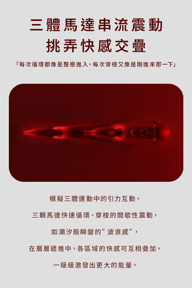 三體串流按摩棒｜電動按摩棒