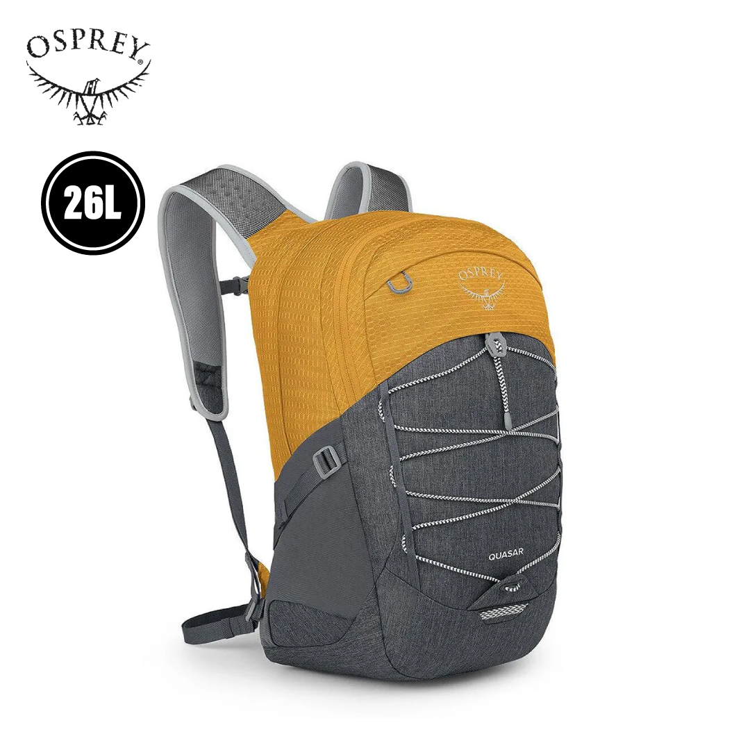 Osprey 美國 Quasar 通勤電腦背包 黃金黃/灰色區域 26L 71OS004600