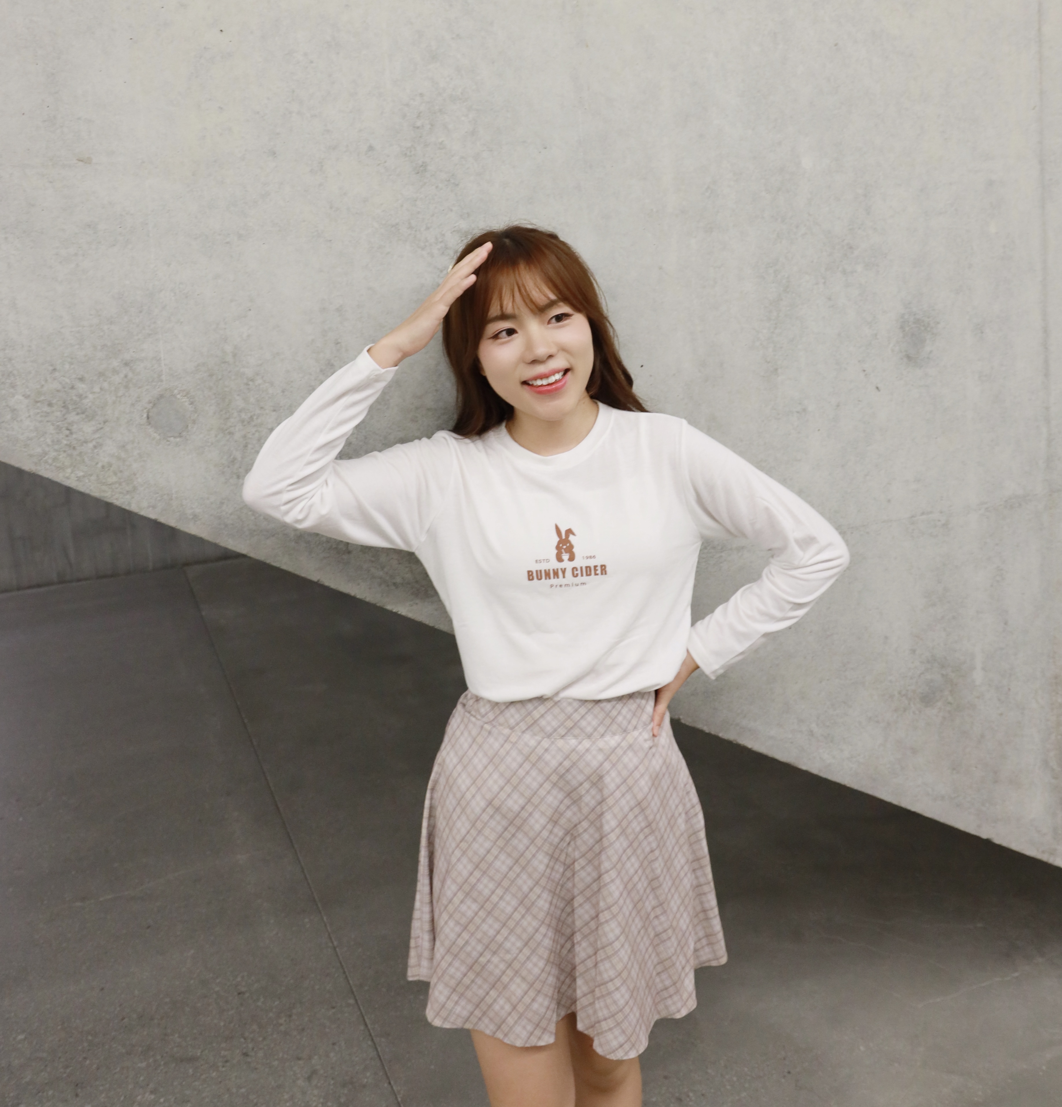 ||TOP519|| BUNNY 可愛小兔純色長袖TEE