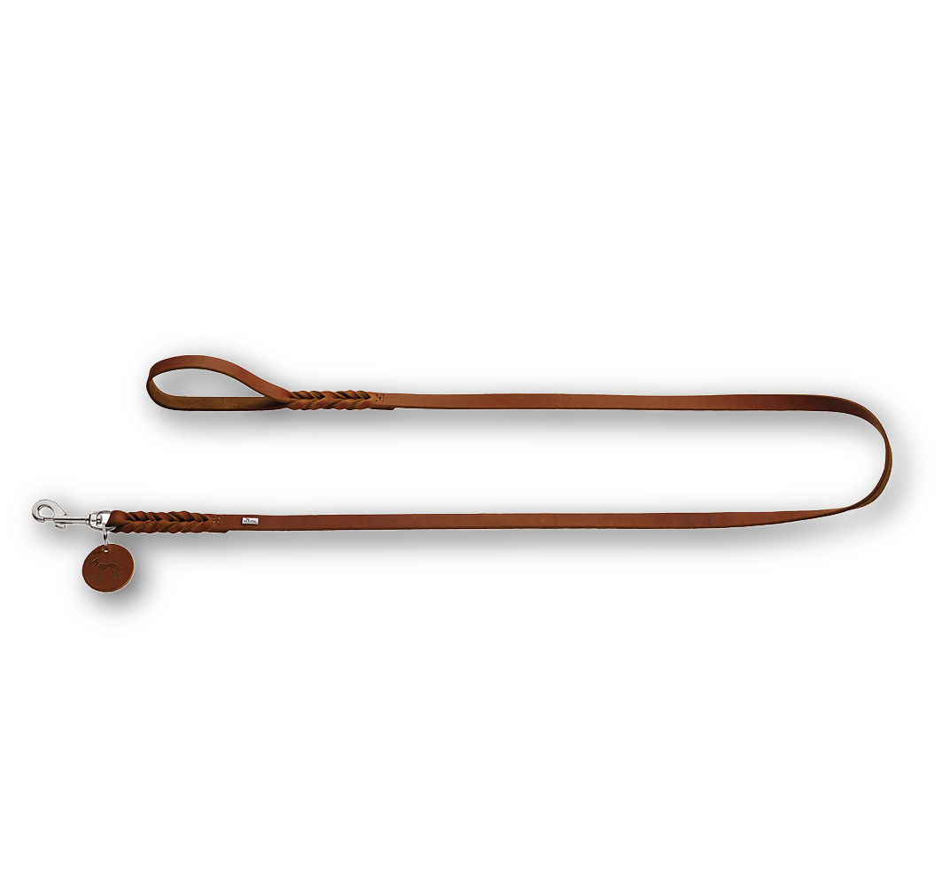 Solid Education 經典編織牛皮 牽繩