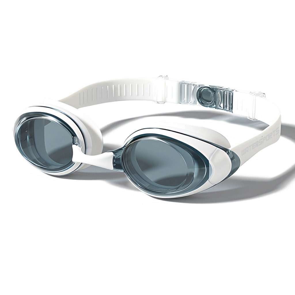 成人 EASY-FIT 泳鏡 - 白/灰