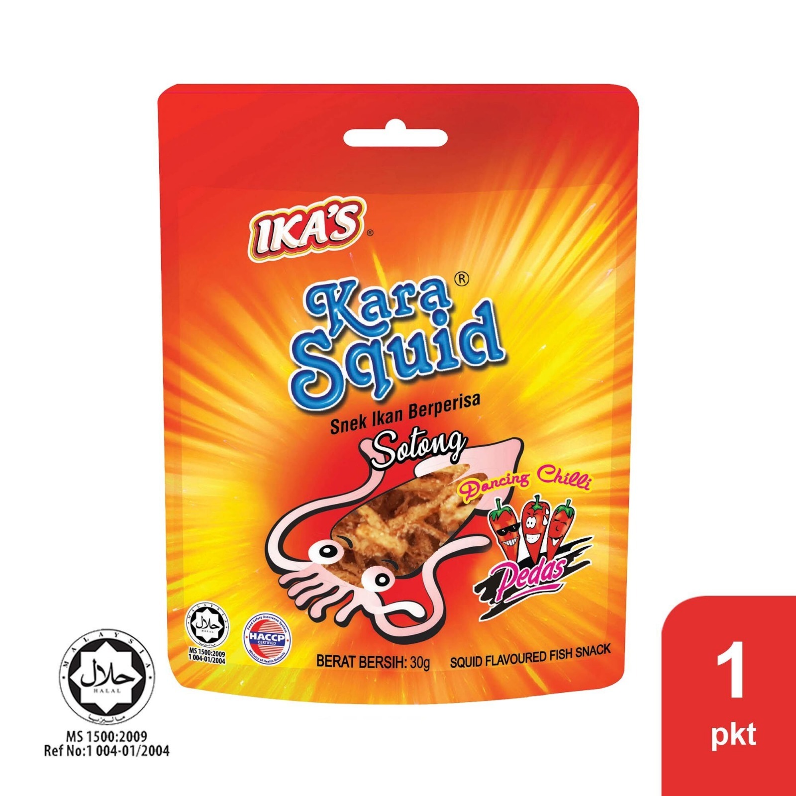 IKA's - 【香辣味】魷魚絲 (糖粒面) (30g)