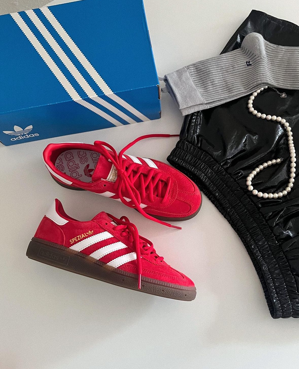 Adidas Originals Handball Spezial 紅色 正紅色 紅白 復古 生膠底 德訓鞋 FV1227/預購