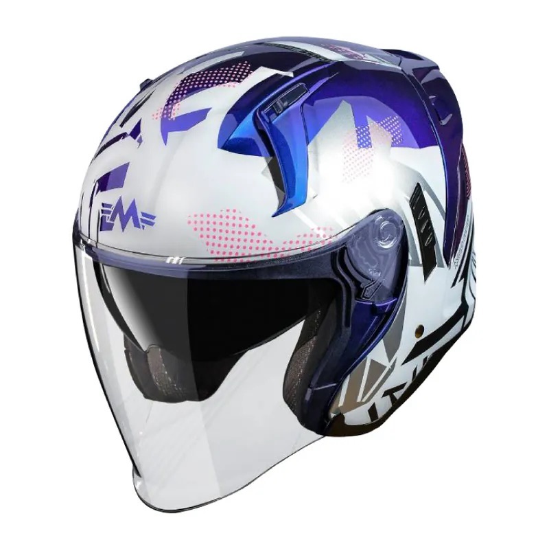 MING FENG 明峯 MF -320 彩繪 #F 變色龍藍 3/4罩