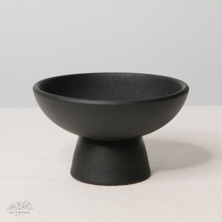 陶瓷花器 高腳盤 2色