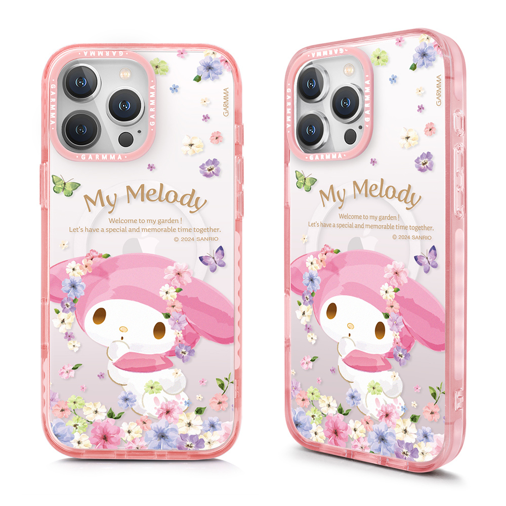 My Melody iPhone 15系列 磁吸款保護殼 祕密花園