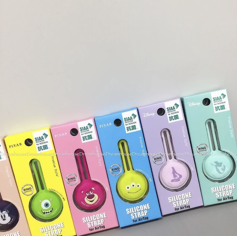 日本帶回 迪士尼 米奇 米妮 大眼仔 三眼怪 維尼 熊抱哥 樂佩公主 小美人魚 AirTag 抗菌 矽膠 保護套 防丟器