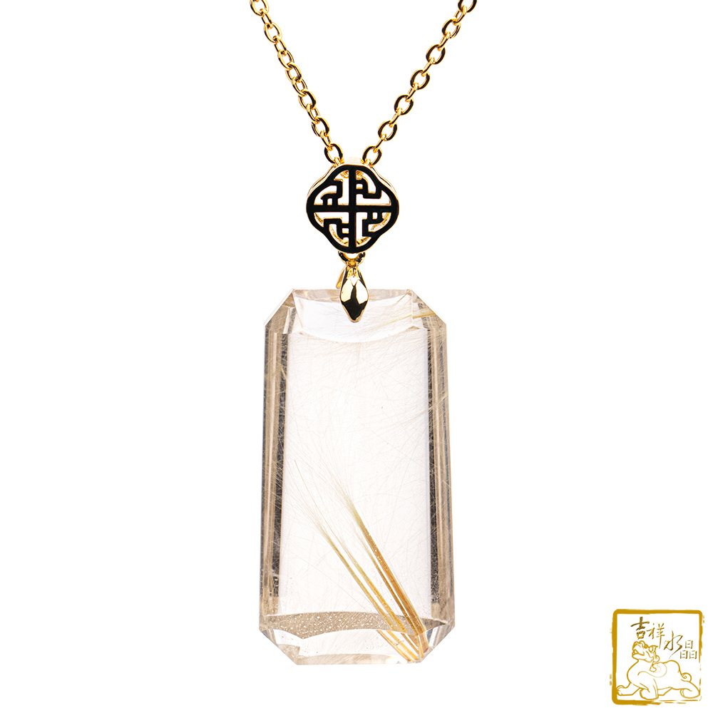 鈦晶無事牌墜 25.3g 開運招財