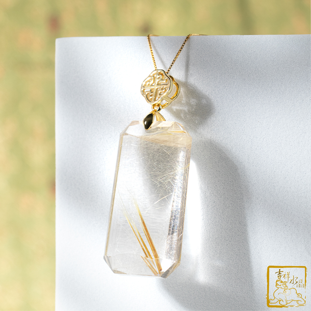 鈦晶無事牌墜 25.3g 開運招財