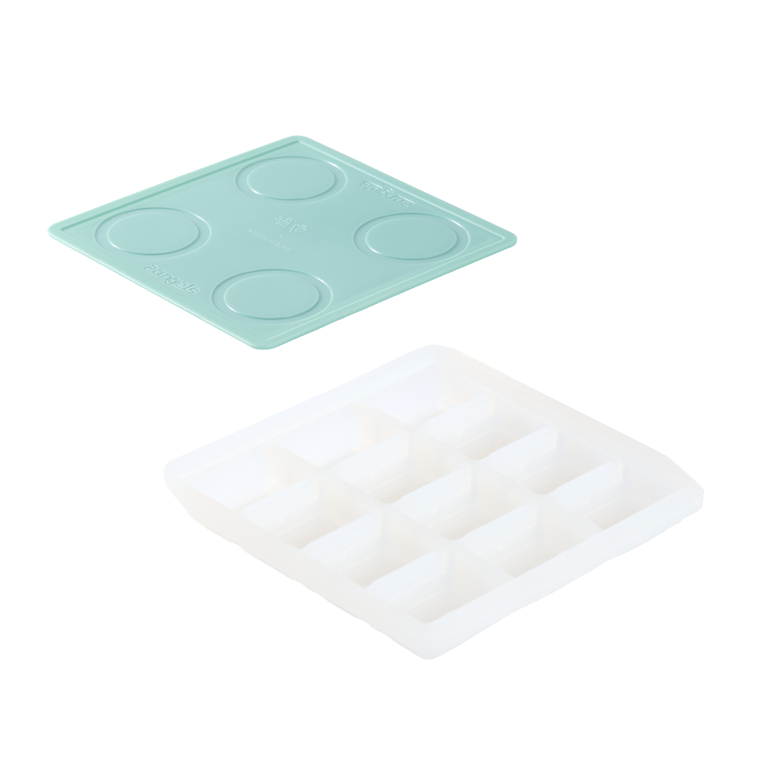 【2angels】Silicone side food ice box 15ml 2 pieces + feeding spoon