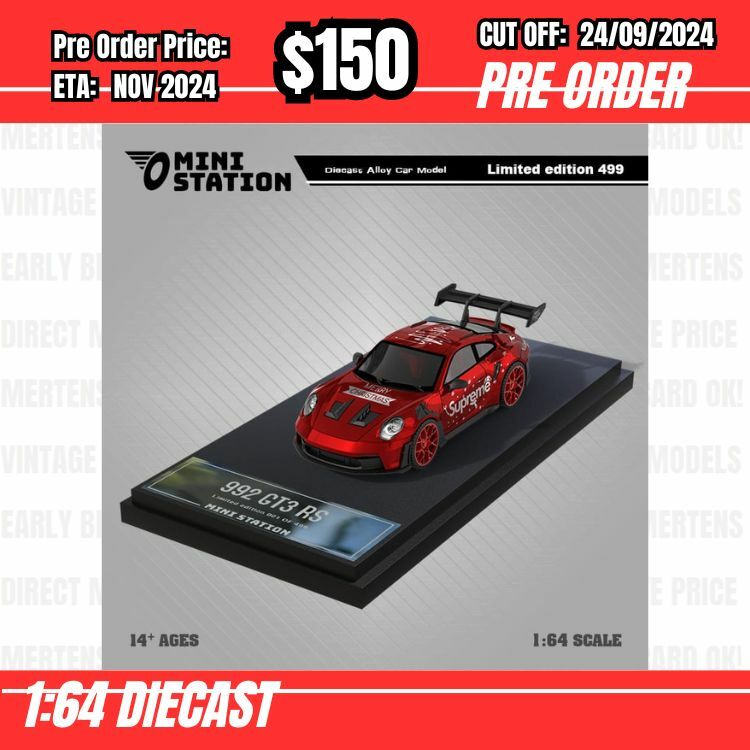 PO-$150 * Time Micro * 1:64 992 GT3 RS Supreme Christmas [OD19/09]