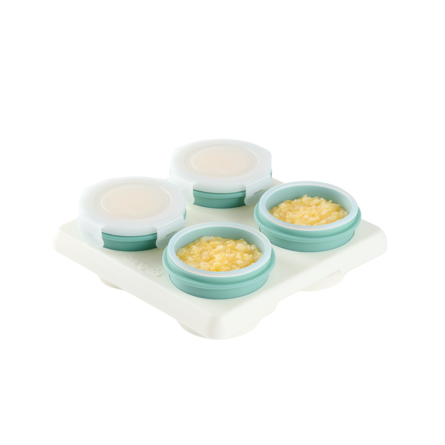 【2angels】Silicone food and snack storage cup (60ml+120ml)