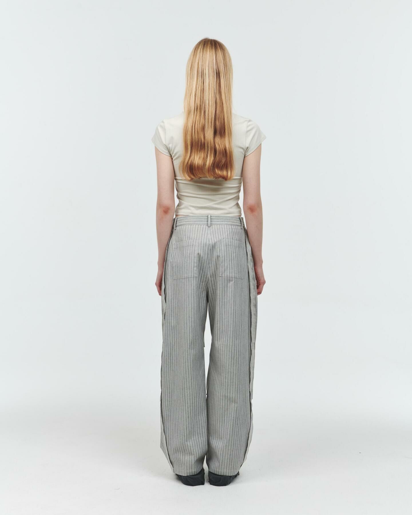 ODLY WORKSHOP Gravel Knee Dart Trousers