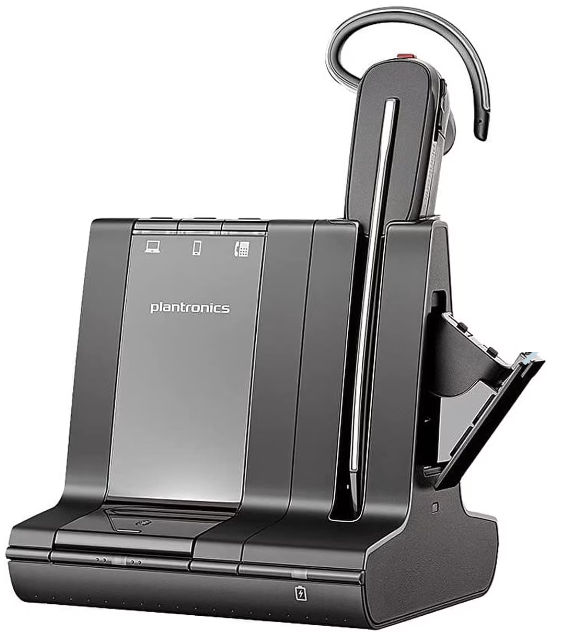 Poly Savi 8245-M Office Wireless DECT Headset (Convertible, Unlimited Talk, Microsoft Optimized)