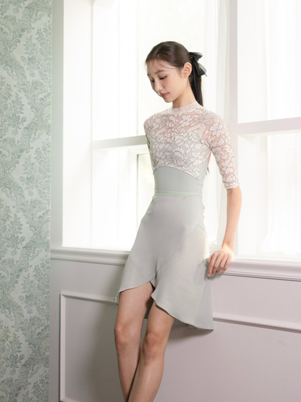 韓國iiLaire  【IL - Camila Half Sleeve 蕾絲半袖舞衣】