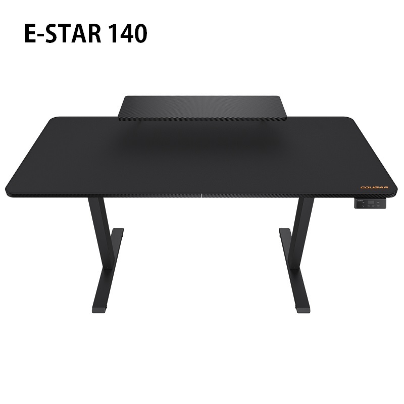 米特3C數位–Cougar 美洲獅 E-STAR 140 電動升降桌/仿碳纖維桌面/線材收納槽