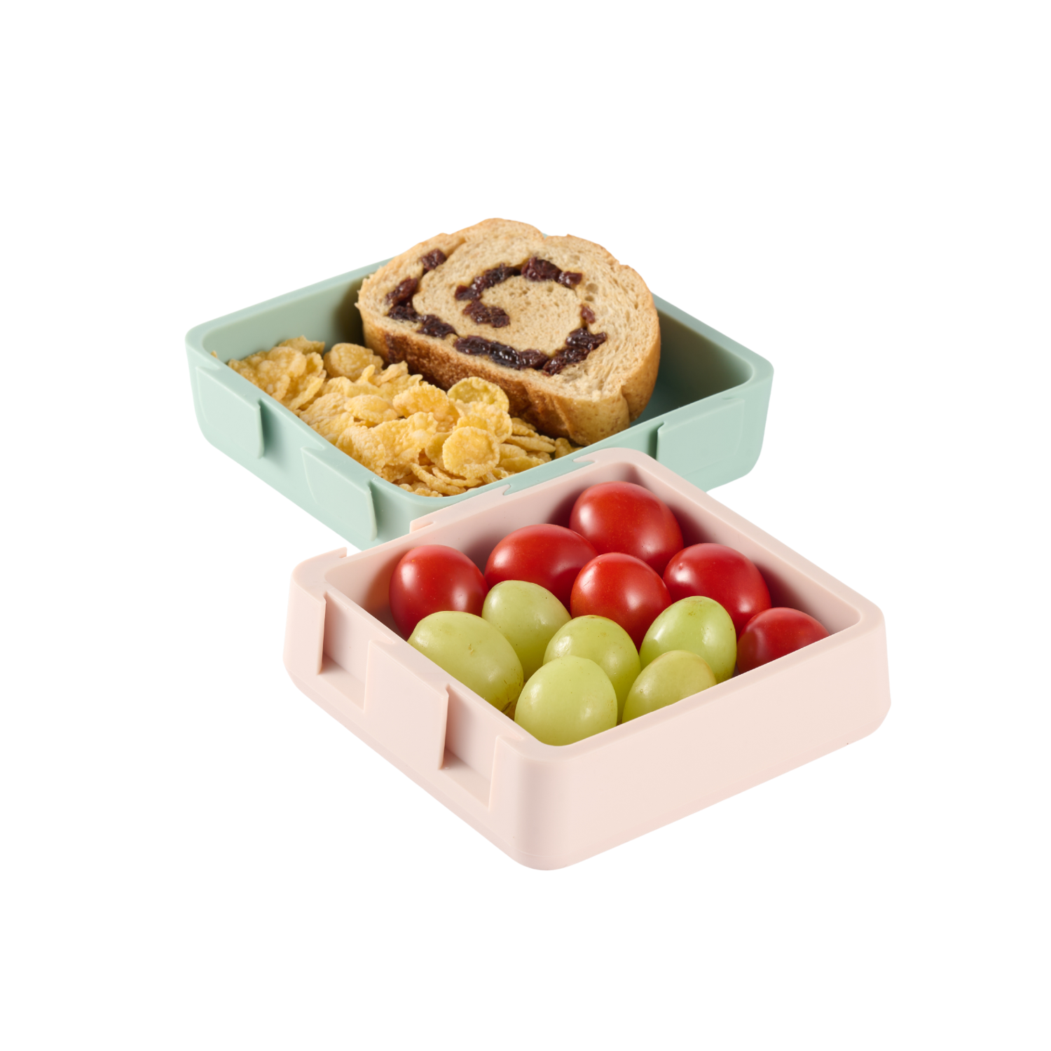 【2angels】Silicone Puzzle Plate Summer Leaf Latte (Children’s Meal Bowl, Baby Tableware, Non-staple Food Tableware, Toddler Meal Bowl)