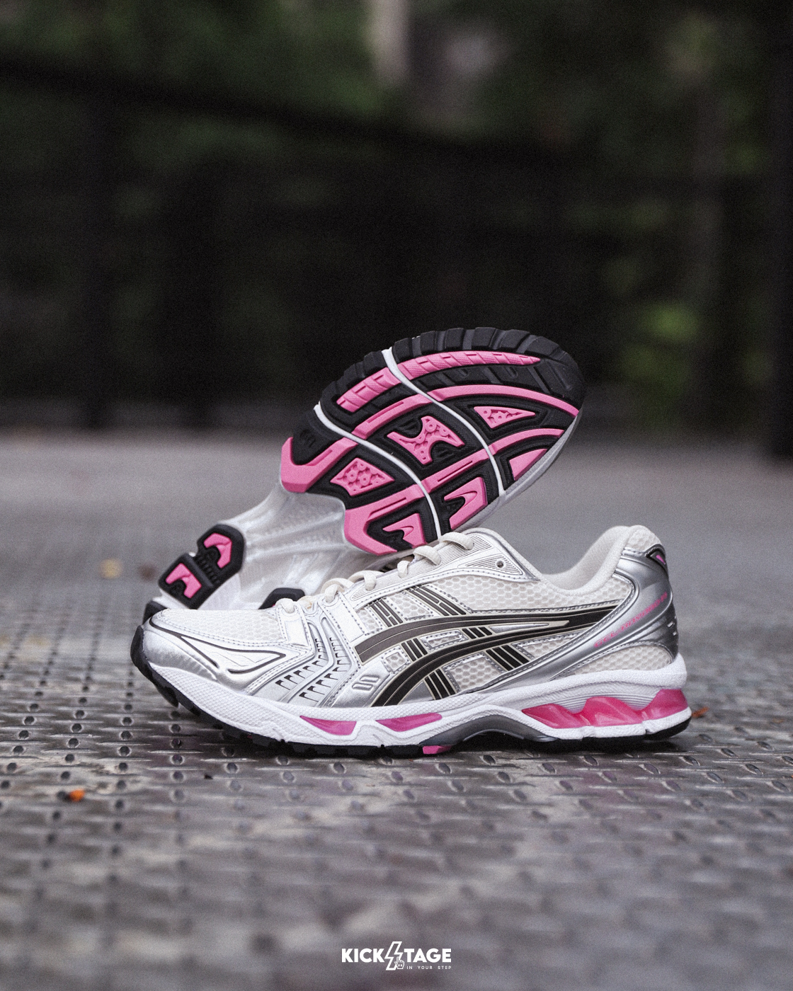 男女鞋 ASICS GEL-KAYANO 14 'Sweet Pink' 甜蜜粉 銀粉 復古 休閒慢跑鞋【1203A537-103】