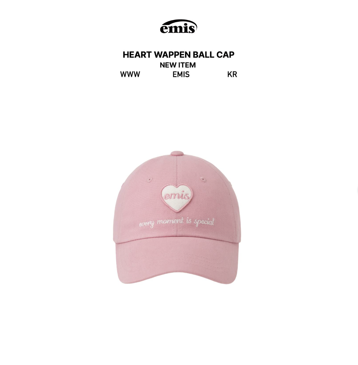 [EMIS] HEART WAPPEN BALL CAP ★チョンヘイン着用 EMIS] HEART WAPPEN BALL CAP ☆チョンヘイン着用 (EMIS/ハット