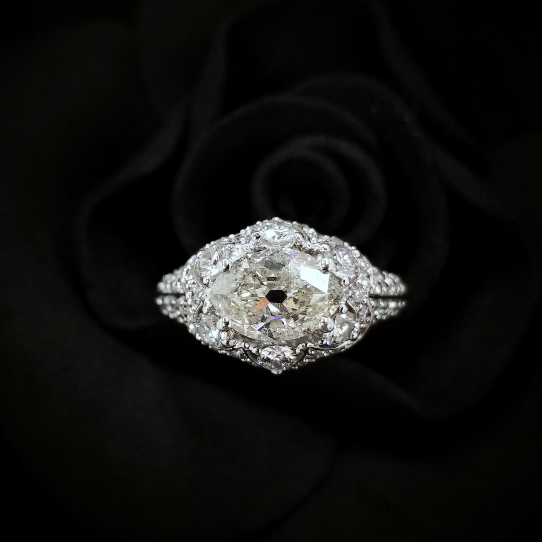 18K White Gold 2.22ct Diamond Ring