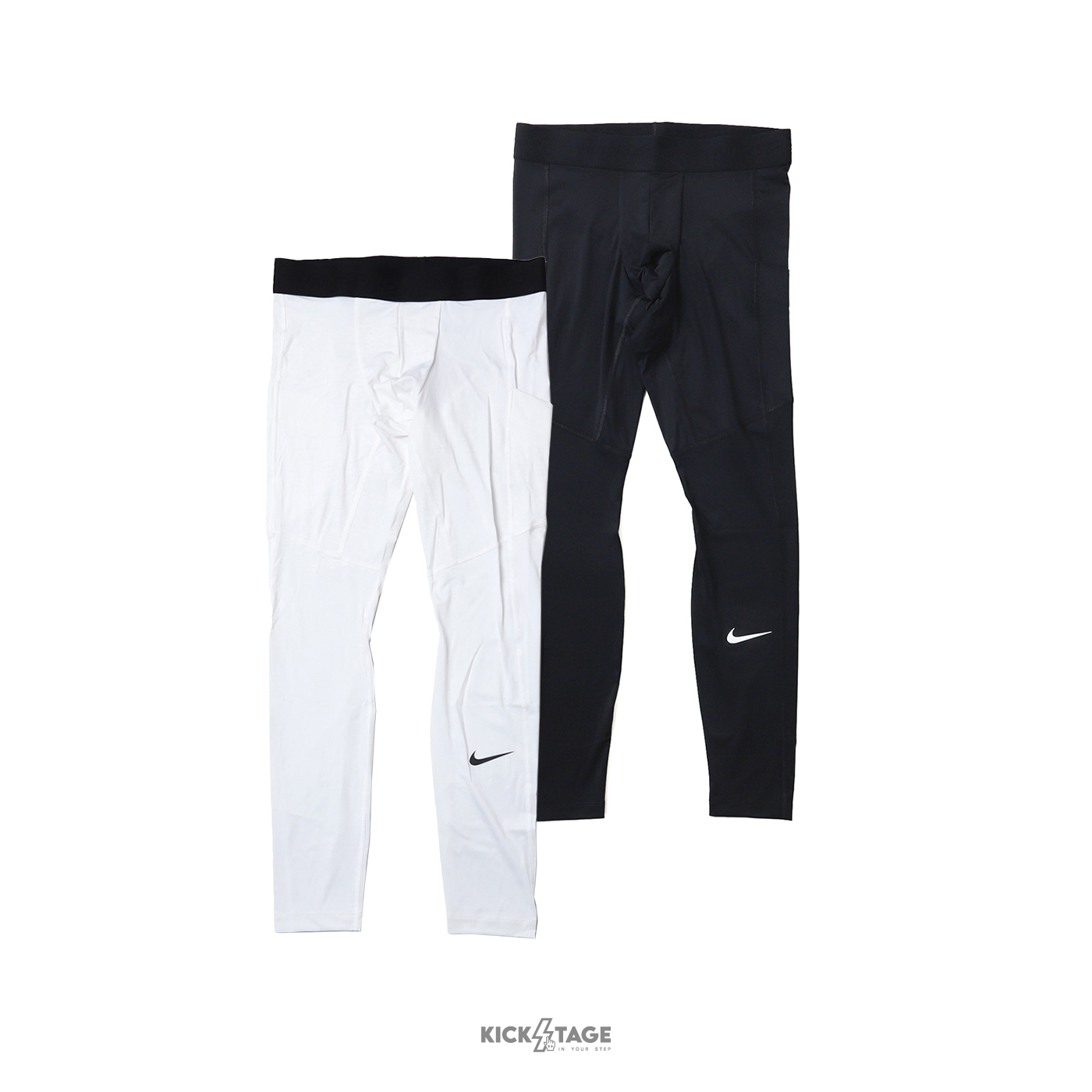 男款 NIKE PRO Dri-FIT TIGHT 白色 黑色 小勾 吸濕排汗 內搭束褲 緊身褲 籃球 訓練 九分 長褲【FB7953】