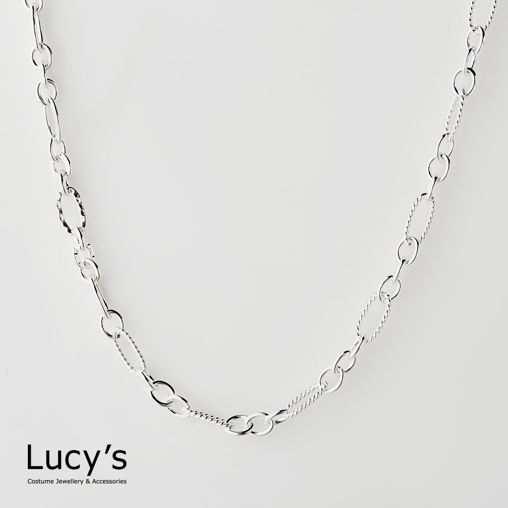 925純銀 不規則紋鍊 項鍊 (116950)