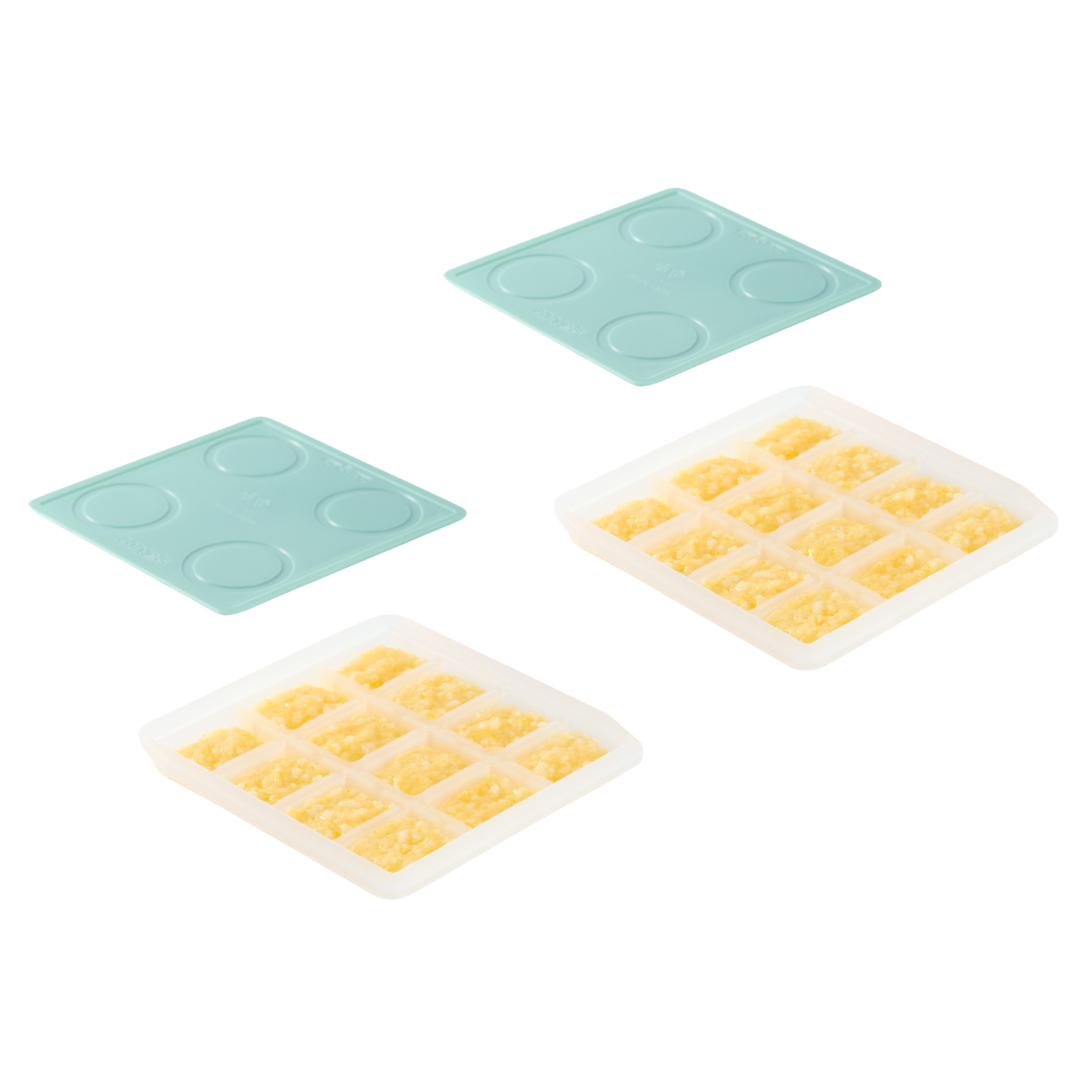 [2angels] Silicone non-staple food ice box 15ml x2 (set of two) (baby food sub-package box, ice brick box)