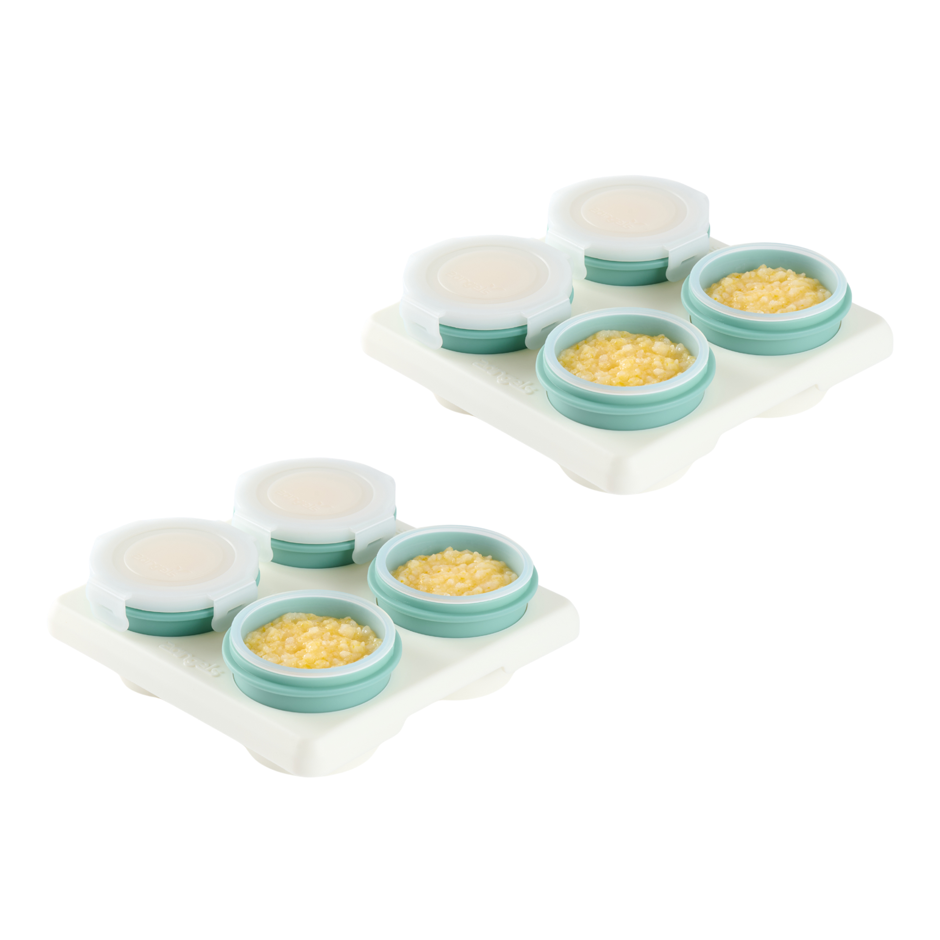 【2angels】Silicone food and snack storage cup (60ml x 2) (set of two)