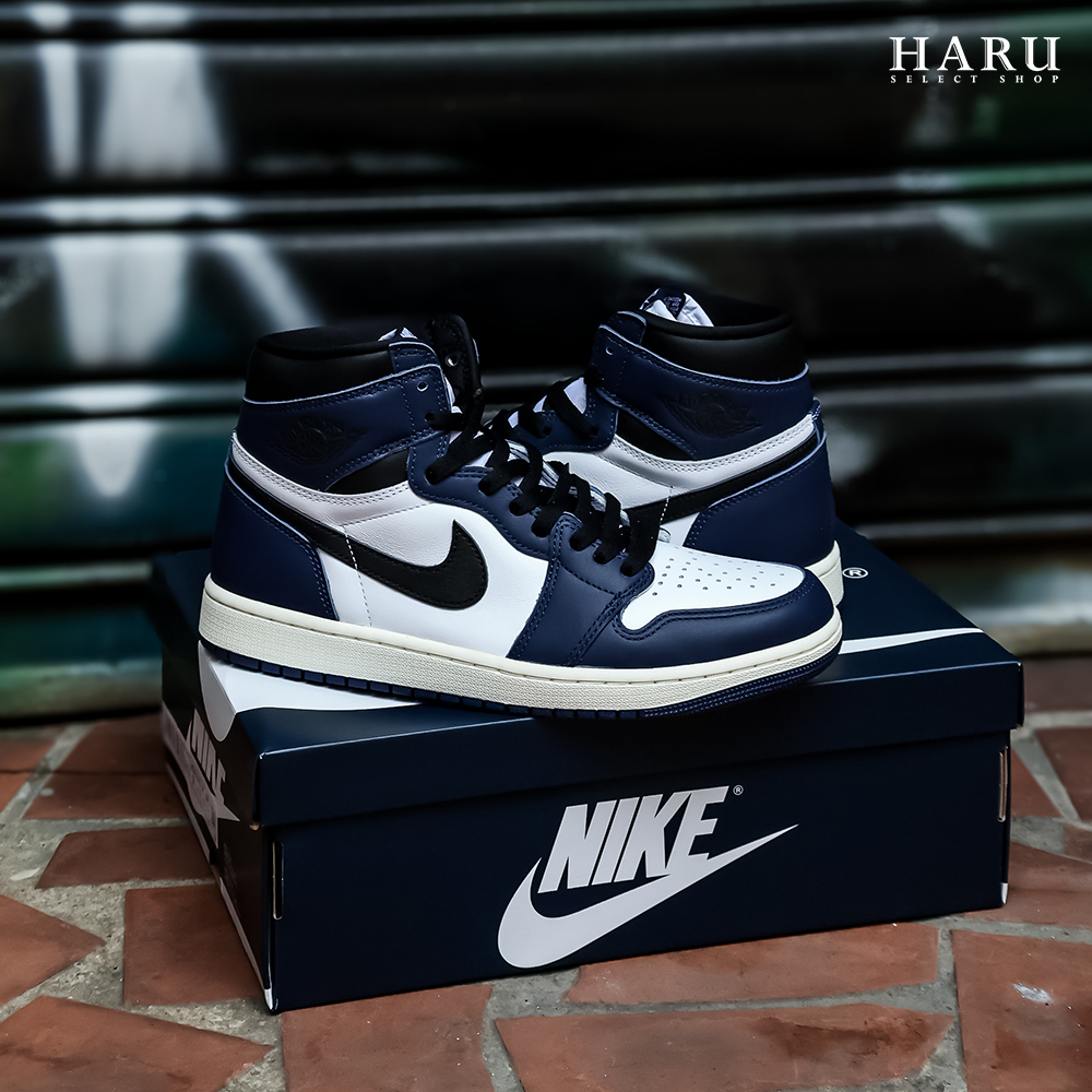 AIR JORDAN 1 HIGH OG "Midnight Navy" 午夜藍 深藍 閃電 藤原浩 平替款 AJ1 高筒 復古休閒鞋 DZ5485-401 FD1437-401