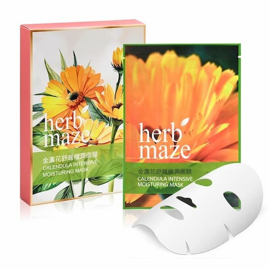 金盞花舒緩極潤面膜5片裝