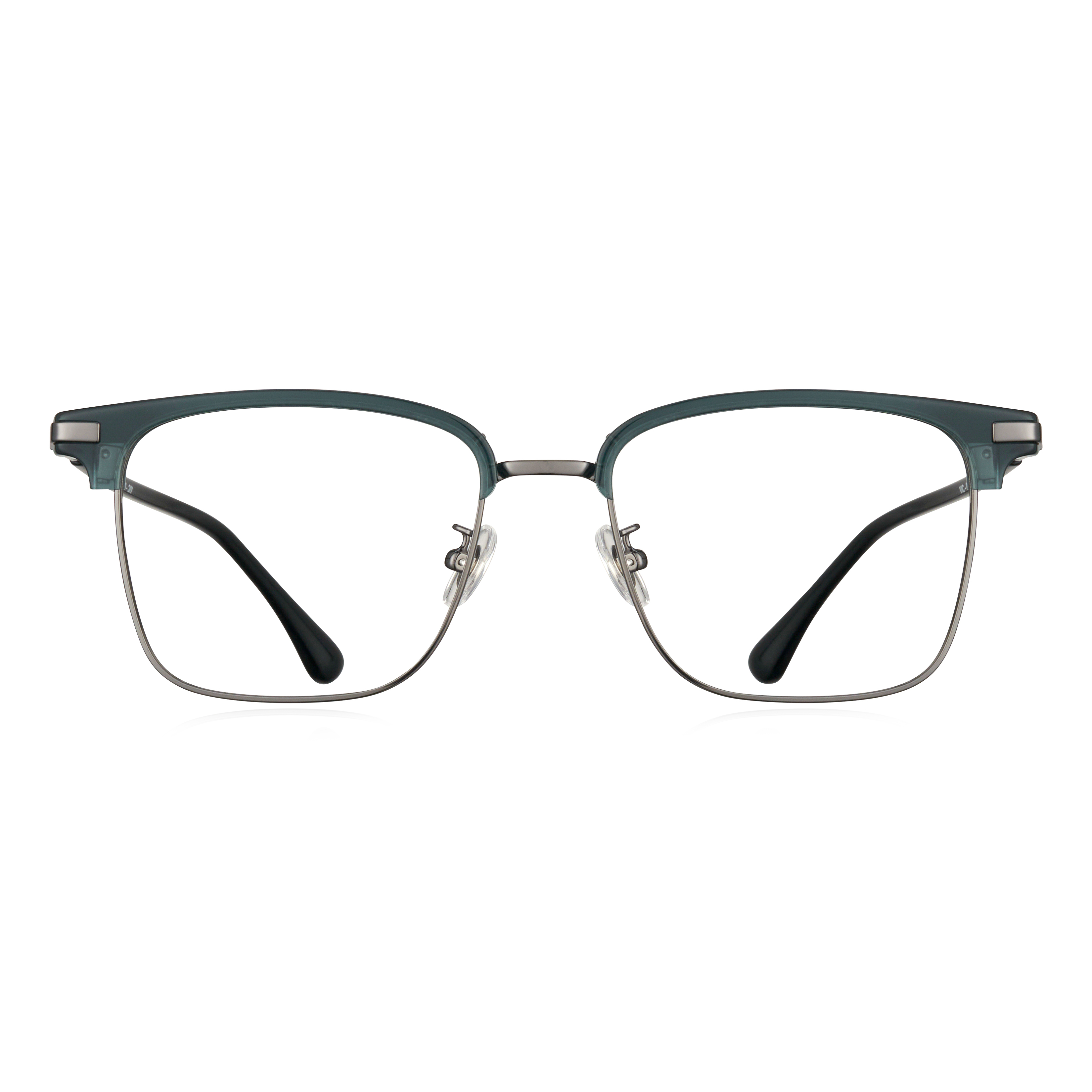 經典知性眉架方框眼鏡-四色可選