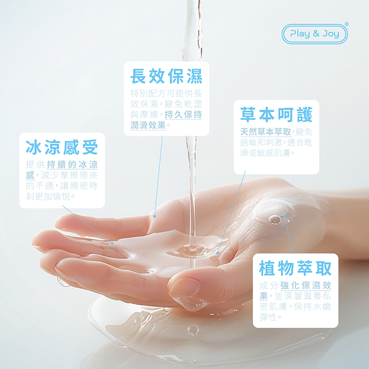 PLAY&JOY 冰激涼感 經典款水性潤滑液-100ml