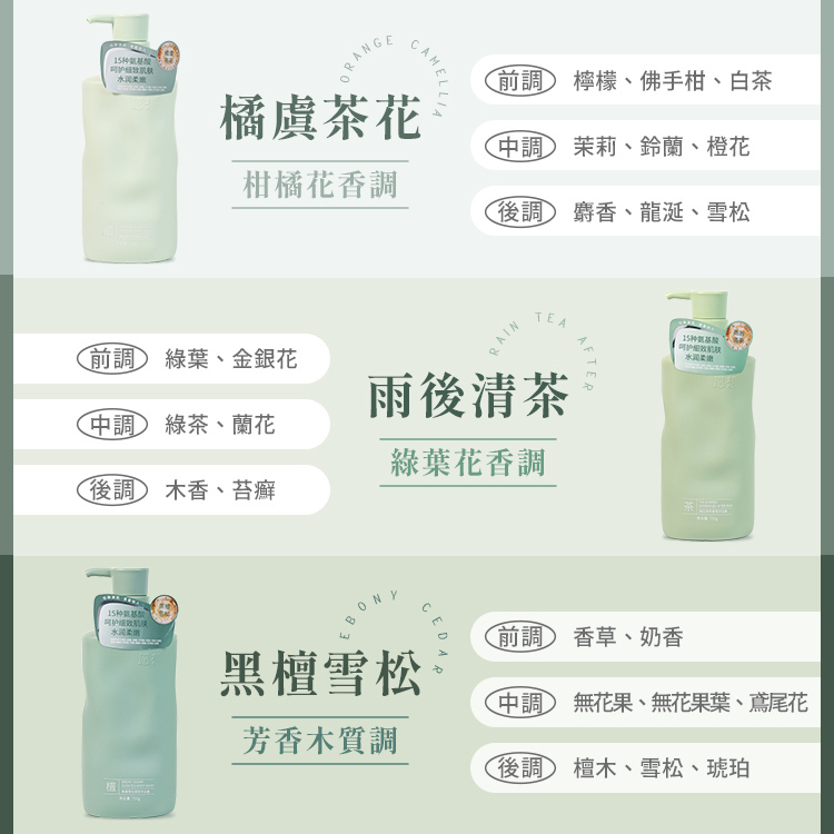 愿想 香氛沐浴露 750ml 3款【AT012】