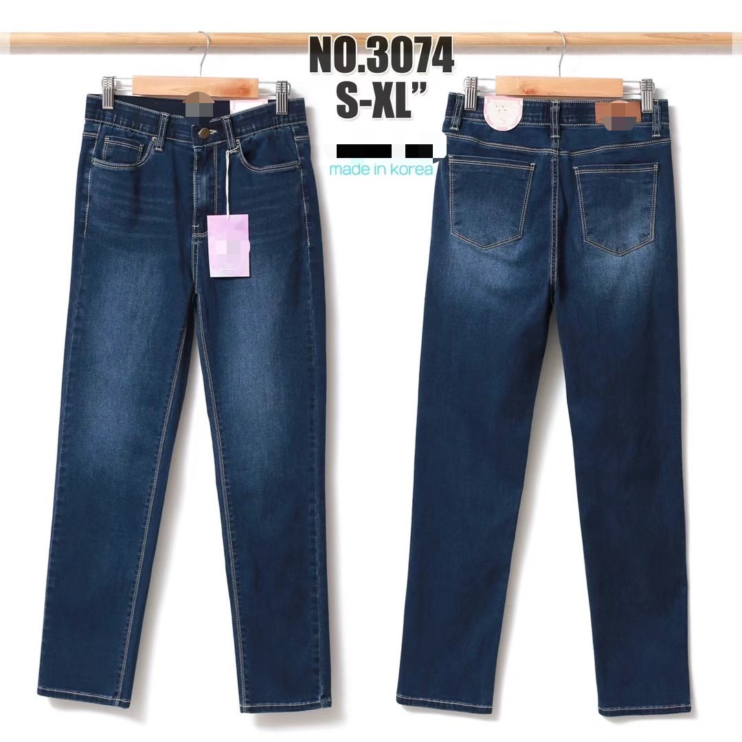 3074彈性牛仔長褲
