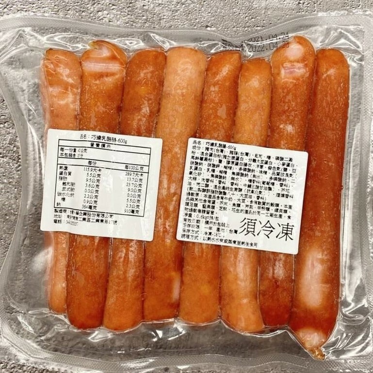 巧達乳酪腸-卜-600克