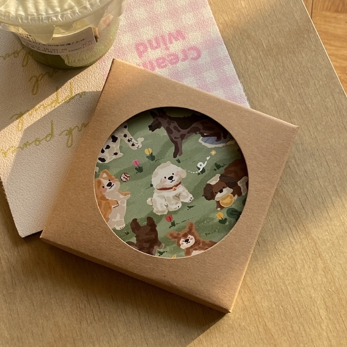 《91901》綠系超多種狗狗杯墊