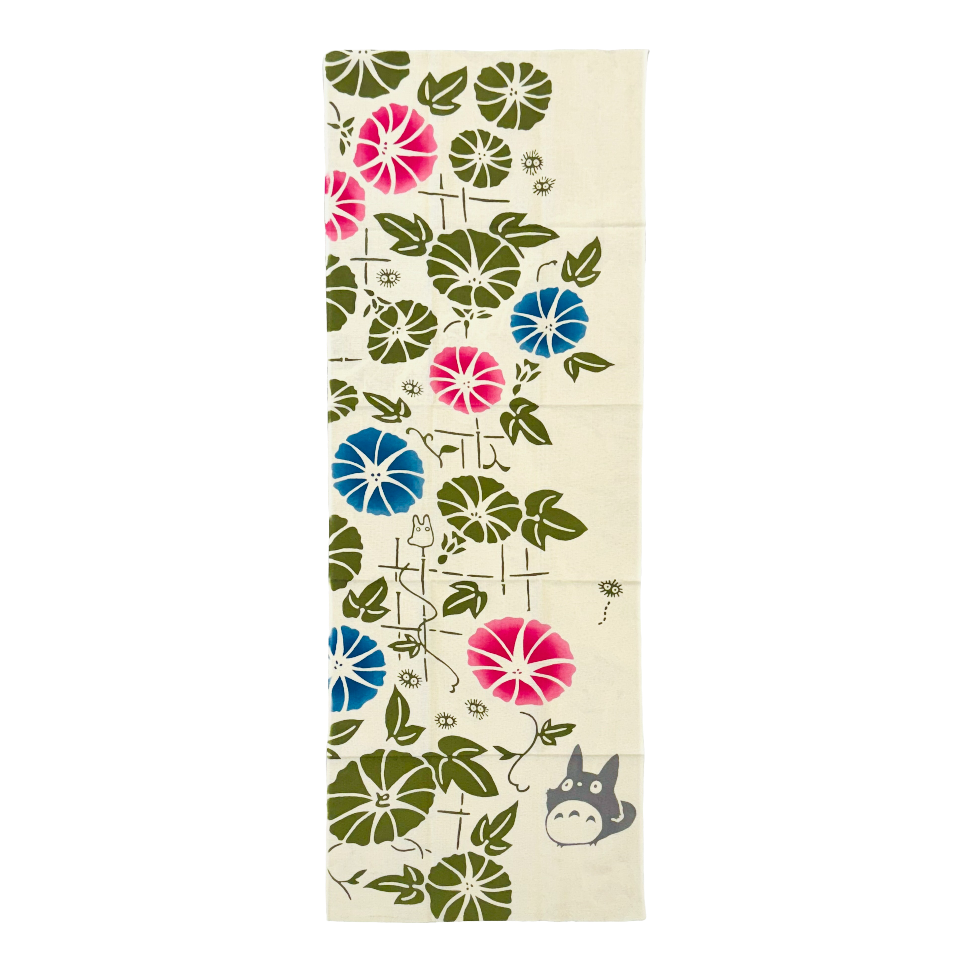 日本職人注染布 龍貓 柵欄中的牽牛花