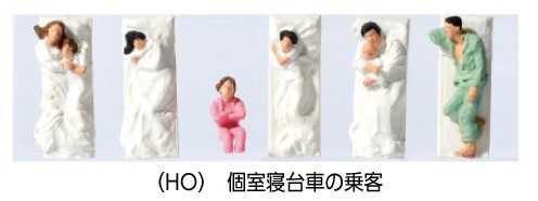 Kato 6-518 (HO) Compartment sleeper passengers