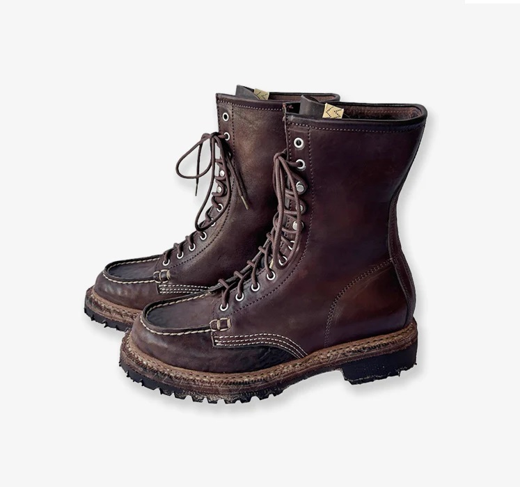 visvim 24aw SCOUT MOC BOOTS HI-FOLK（Visvim Brown Kainai Moc