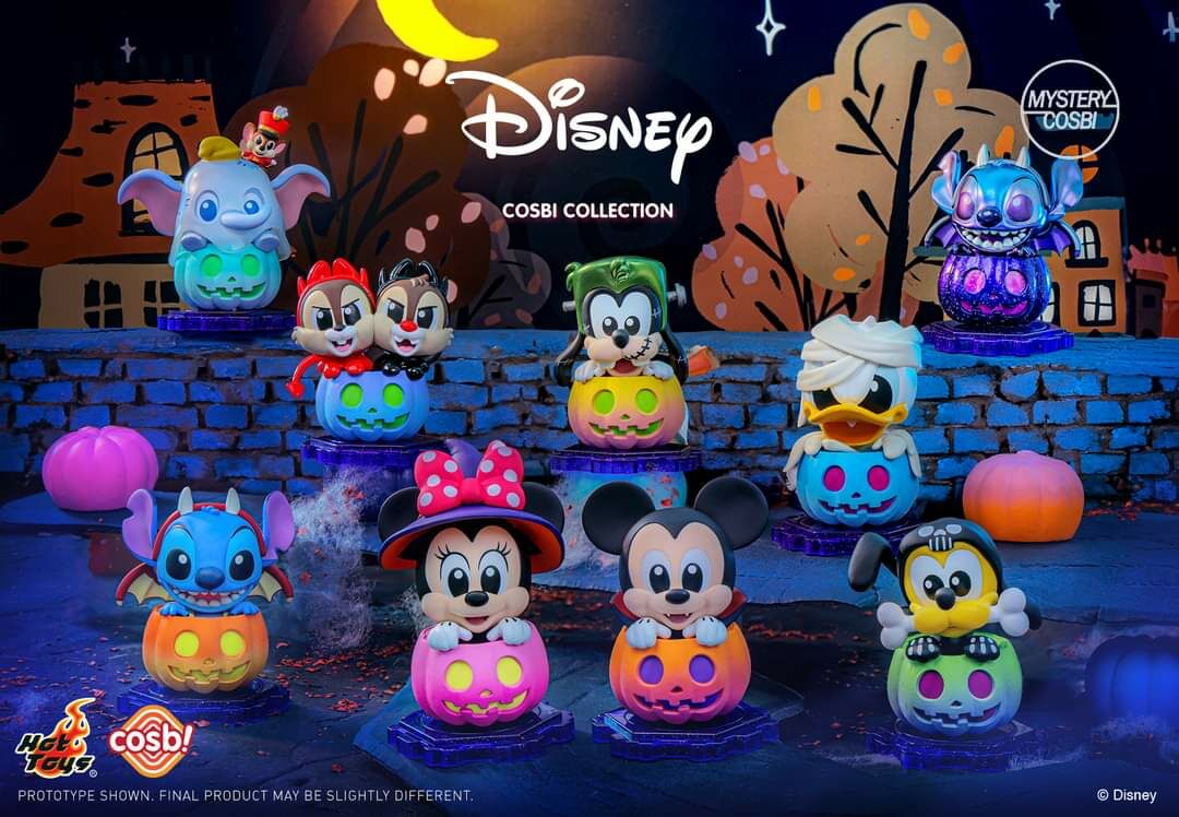 セット売り8体コスビ　ディズニー・パンプキン　Cosbi Pumpkin Hot Toys Cosbi Disney Pumpkin Halloween Different Style