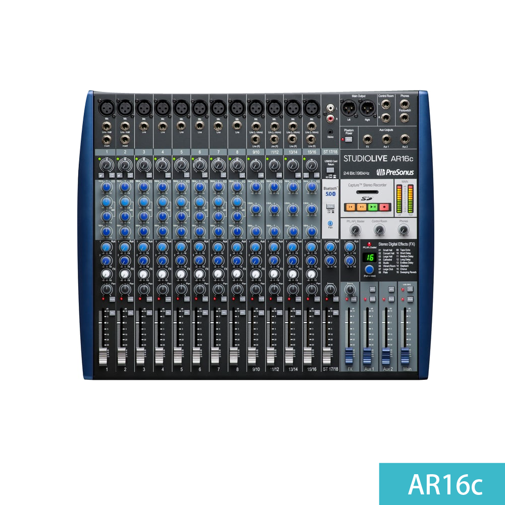 PreSonus PreSonus / StudioLive AR系列 數位混音器 (AR8c/AR12c/AR16c) 第 6 張圖片｜三峽錄音 / 音響