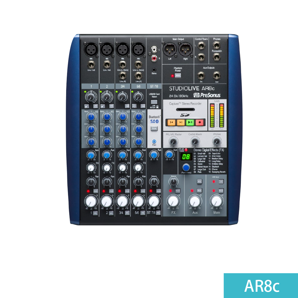 PreSonus PreSonus / StudioLive AR系列 數位混音器 (AR8c/AR12c/AR16c) 第 4 張圖片｜三峽錄音 / 音響