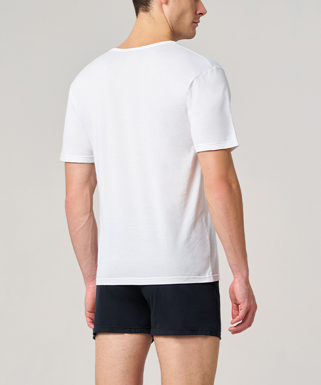 金絲棉系列 男U領短袖衫 HE901