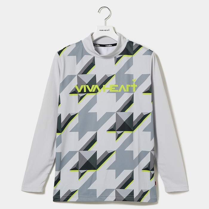 男士-千鳥格小高領